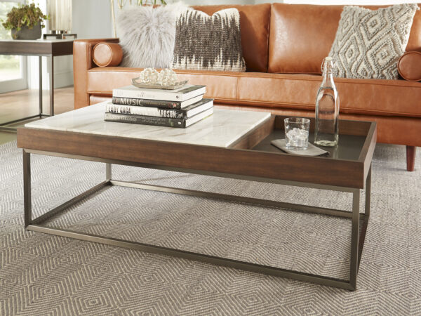 ENNIS dohányzóasztal barna sable